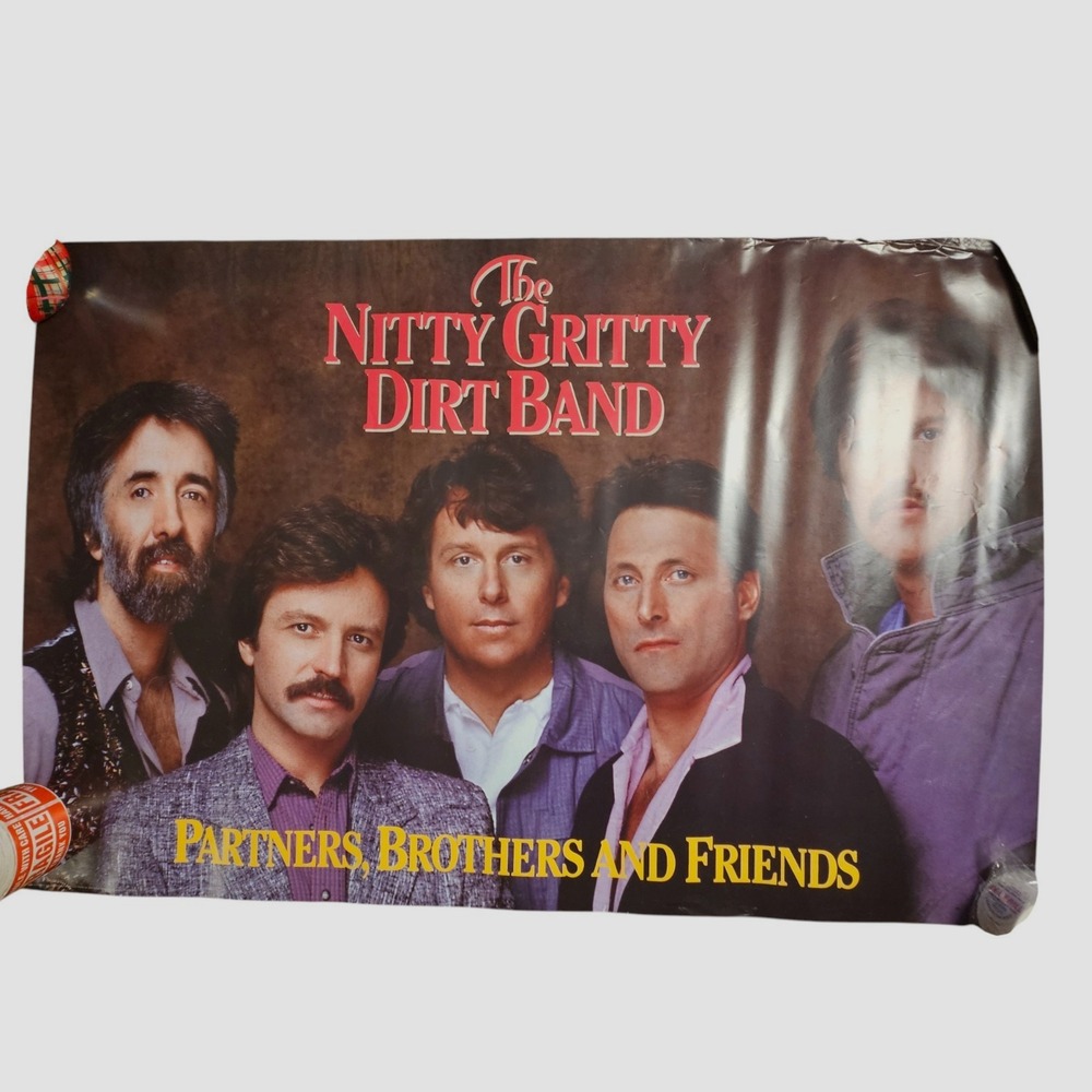 The Nitty Gritty Dirt Band Partners Brothers And Friends 35x23 1985 Promo Poster